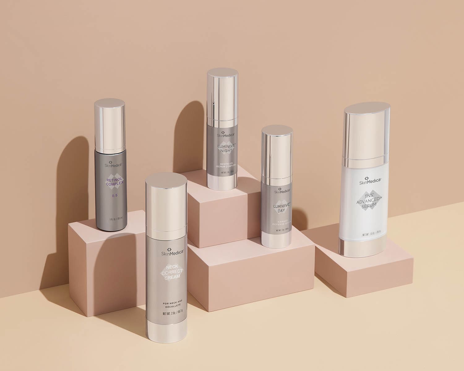 Cosmetics and skincare product still life shot by commercial photographer Shan Benson in Los Angeles.